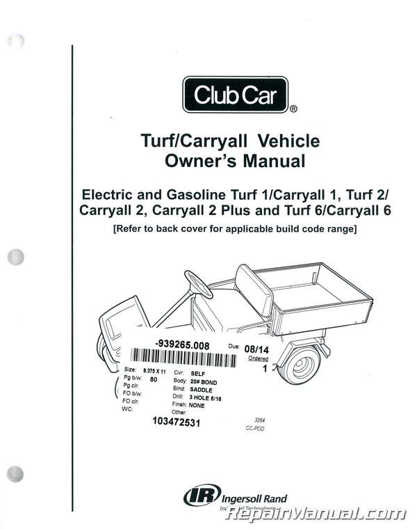 Club Car Golf Cart User Manual